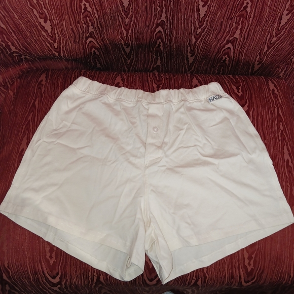 NADS Organic Cotton Ball-Natural Boxer Underwear Breathable Beige Men's M NWT - Picture 1 of 9